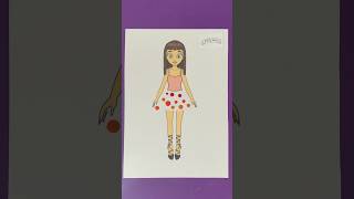 #papelcrafts #watercolor #paperdolls #shorts