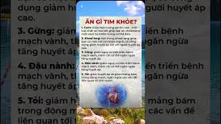 Ăn gì để tim được khoẻ #shots #songkhoe #suckhoe #giamcan #beauty