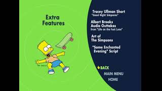 The Simpsons The Complete First Season Disc 3  DVD Menu Walk through