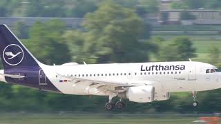 lufthansa airbus a319 landing