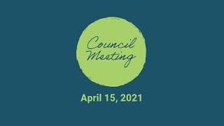 Council Meeting - 15 Apr 2021