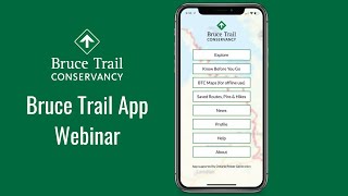 Webinar - Bruce Trail App 101