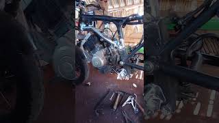 Scrambler mesin Suzuki Satria Fu part 2.. #scrambler #diy #idekreativ