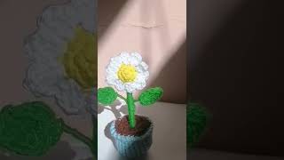 Crochet Flower plant #crochet #love #diy #art #gift #giftideas #flowers #shorts #vedio #easy #short