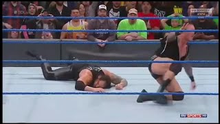 Randy Orton delivers 2 Rko to Nakamura and Corbin at Smackdown live.