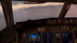 Very Challenging Variable winds approach to land Ankara Airport - Cockpit view Boeing 737