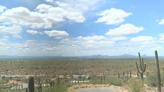 Time-lapse of Fluffy Clouds over Picture Rocks, Tucson, Arizona