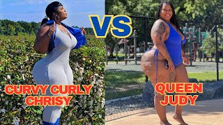 Curvy Curly Chrisy Versus Queen Judy - Plus Size Model ~ Bio, Facts, Wiki ~ Unique Models