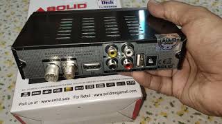 बैगर छतरी वाला सैट टाप बाक्स || DD free dish || Solid 6600 S2+T2 Set top box mpeg4 Hd