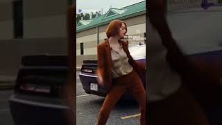 Emma Stone Dancing to ROCKIN BODY #emma #emmastone #emily #shorts #movies #music