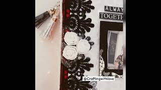 Couple Scrapbook||Cover layout#ytshorts#shortvideo#diycraft#giftidea#anniversary