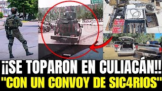 EJÉRCITO Y GUARDIA NACIONAL SE TOPARON EN CULIACÁN SINALOA