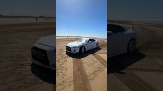 Relaxing beach walk gets interrupted by RICH IDIOT in a GTR!! #gtr #beach #relaxing