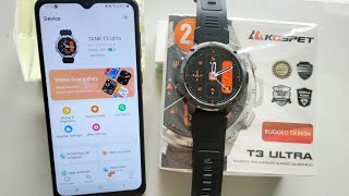 How To Connect Kospet Tank T3 Ultra Smart watch  Full Setup || i Phone With Android Phone Connect ||