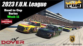 WonderDads Gaming: iRacing 2023 FUN League Road to Cup Season Race 11 at Dover