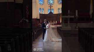 When the light is beaming perfectly in the chapel… you take a picture!📸 #weddingphotography #light