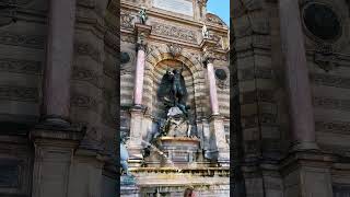 St. Michel Fountain #travel #viralvideo #jazz #youtubeshorts #summervibes #aesthetic #parisvibes