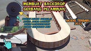 membuat backdrop gerbang pelaminan dari triplek_Alga Elga