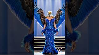 A woman performs a fusion with Bald Eagle on AGT #americangottalent #agt #magic