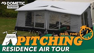 Dometic Residence Air Tour Awning Pitching & Packing (Real Time) Video