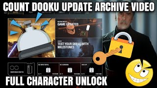 Darth Tyranus/Count (Earl) Dooku - Full Unlock Archive Video - STAR WARS™ Battlefront™ II