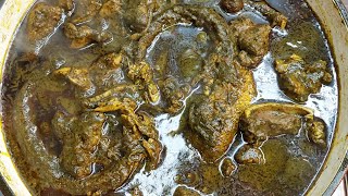 fingerlicking black soup so delicious everyone loved it😋❤️| Nigeria traditional & medicinal delicacy