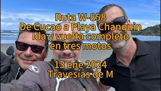 Chiloé. Ruta W-858. De Cucao a Playa Chanquin en 3 motos. COMPLETA, IDA y VUELTA. 13 ene 2024