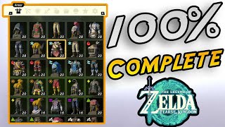 100% Completion Showcase The Legend Of Zelda: Tears of the Kingdom