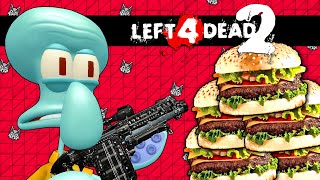 L4D2: Krabby Patty ZOMBIES ATTACK The Krusty Krab! (Left 4 Dead 2)