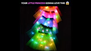 Women Girl Kids LED Light Up Tutu Skirt