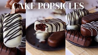 Only 2 ingredients! f you have leftover cake, make these Popsicles! Amazing recipe!