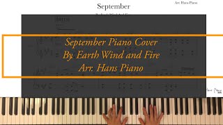 September Piano Cover/ by.Earth Wind and Fire /Arr.HansPiano/Freetranscription/무료악보