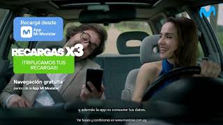 ¡Los que somos Movistar tenemos RECARGAS TRIPLES!