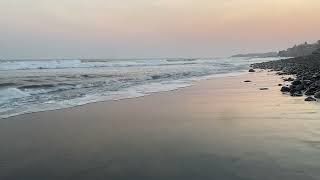 Sunset El Salvador Beach waves