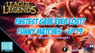 ★ League with Friends - EP 19 | FASTEST MATCH WE EVER LOST & A SINGING ANNIE ★【1080pHD 60FPS】