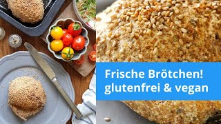 Brötchen backen! Glutenfrei, ohne Hefe und vegan #glutenfreibacken #glutenfreierezepte #glutenfrei