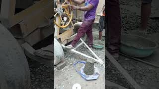 Concrete slump test