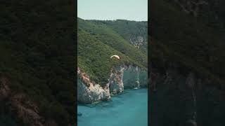 This is Corfu 🇬🇷 #corfu #paleokastritsa #beach #greece #drone #dronevideo