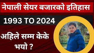 सेयर बजारको बिकसक्रम HISTORY OF NEPALI SHARE MARKET। 1993 TO 2024। LAGANI SANSAR।