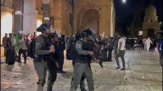 Jerusalem became a War-zone because of the Israeli violent forces against the Palestinians