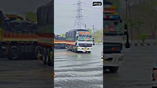 #bharatbenz a crazy rain 🌧️ with benz✌️