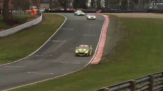 British GT 2018 Practice Oulton Park Lodge Corner