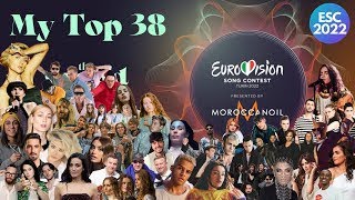 Eurovision 2022 Top 38 | Recap All Songs