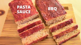 Meatloaf with almond flour | Gluten free + Lower carb + Dairy free | 2 flavors