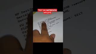 Test de Impresión Impresora HP / COMO SABER CUANTAS IMPRESIONES LLEVO EN MI IMPRESORA HP #printer