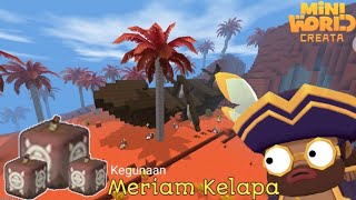 🥥 Cara menggunakan Meriam Kelapa - Mini World Creata | Mr Mini