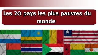 Les 20 pays les plus pauvres du monde | 2023