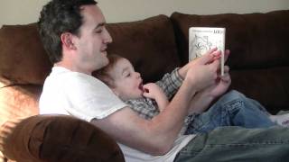 Chase and his dad reading and counting October 2010