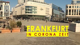 Frankfurt - Leere Innenstadt Frankfurts leere Strassen