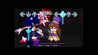 There's no way this kid can beat me! (You can't run but Sonic.exe and Hat kid sing it)